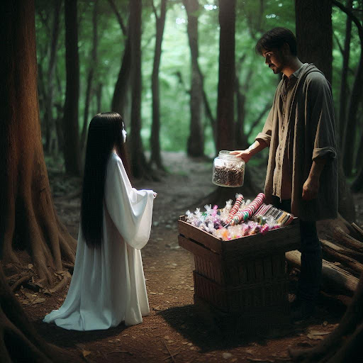 The Candy Seller and the Ghost Girl